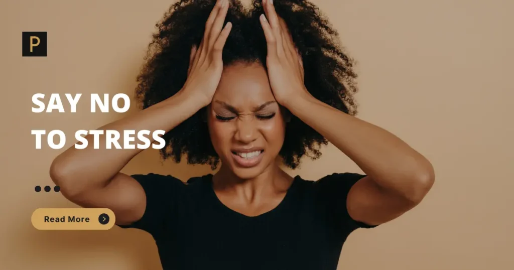 Stressed Woman With Hands On Head